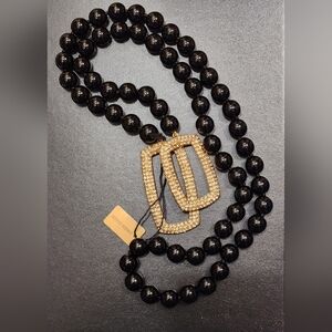 Heidi Daus Game Changer Necklace In Black With Swarovski Crystals